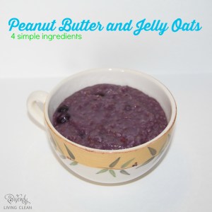 peanut butter and jelly oats